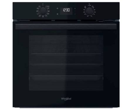 Whirlpool Духовой шкаф электрический, 71л, A+, дисплей, конвекция, телескопические направляющие, черный