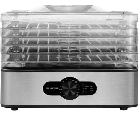 Sencor Сушка для продуктов SFD950SS, 240Вт, 5 подд.