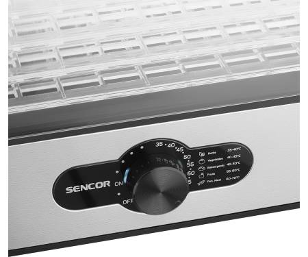 Sencor Сушка для продуктов SFD950SS, 240Вт, 5 подд.
