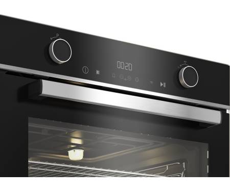 Beko Духовой шкаф электрический, 72л, A+, дисплей, конвекция, черный