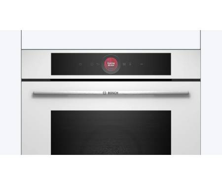 Bosch Духовой шкаф электрический, 71л, A+, дисплей, конвекция, пиролиз, белый