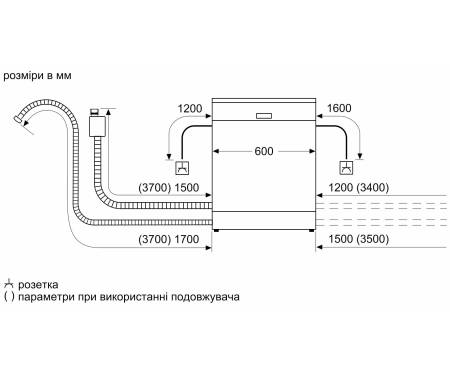 Bosch Встраиваемая посуд. машина Bosch SMD6ZDX40K - 60 см./3 короб/13 ком/8 пр/А+++