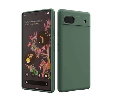 Чехол для Google Pixel 7 Case Liquid Silicone Green 1