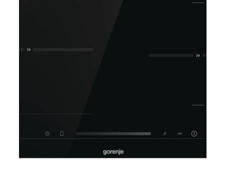 Gorenje Варочная поверхность индукционная, 60см, обьединение конфорок, черный