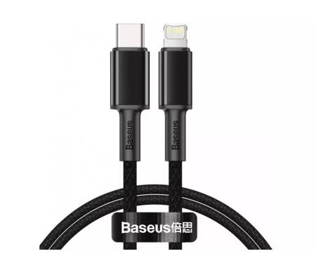 Кабель Baseus Type-C to Lightning PD 20W 1M High Density Braided Black (CATLGD-01) 1
