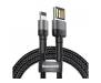 Кабель Baseus Lightning Cafule Cable special edition USB For iP 2.4A 1м Grey+Black (CALKLF-GG1) 1