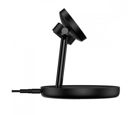 Беспроводное зарядное устройство Baseus Swan 3-in-1 Wireless Magnetic Charging Bracket 20W Black (WXTE000101) 2