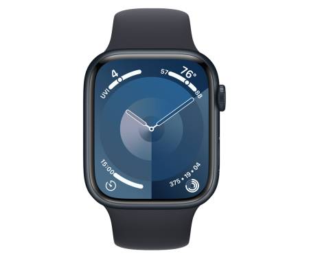 Apple Watch Series 9 GPS 45mm Midnight Aluminum Case with Sport Band 2