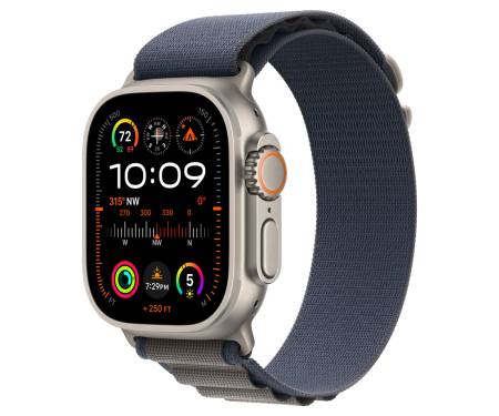 Apple Watch Ultra 2 GPS + Cellular 49mm Titanium Case with Blue Alpine Loop 1