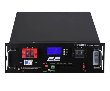 Аккумулятор для ИБП 2E LFP48100 48V/100Ah 19" LCD 16S (2E-LFP48100-LCD)