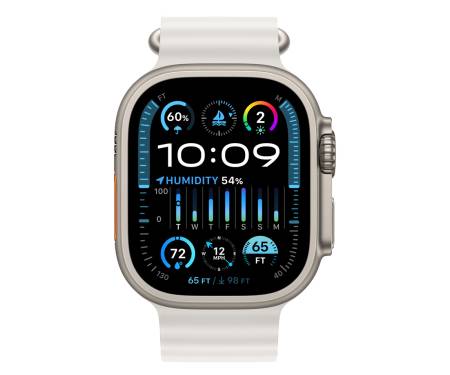 Apple Watch Ultra 2 GPS + Cellular 49mm Titanium Case with White Ocean Band (MREJ3) 2