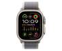Apple Watch Ultra 2 GPS + Cellular 49mm Titanium Case with Green/Gray Trail Loop - M/L (MRF43) 2
