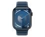 Apple Watch Series 9 GPS 45mm Midnight Aluminum Case with Pacific Blue Magnetic Link 2