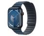 Apple Watch Series 9 GPS 45mm Midnight Aluminum Case with Pacific Blue Magnetic Link 1