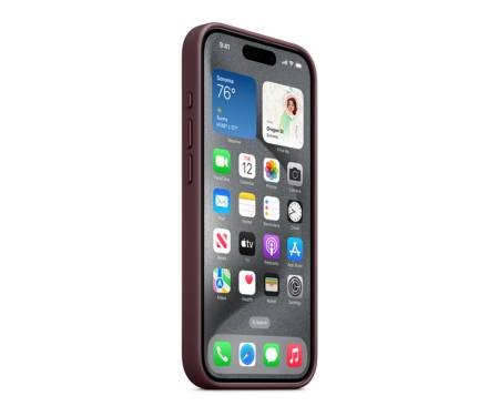 Чехол для Apple iPhone 15 Pro FineWoven Case with MagSafe - Mulberry (MT4L3)