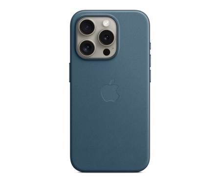 Чохол для Apple iPhone 15 Pro FineWoven Case with MagSafe - Pacific Blue (MT4Q3)
