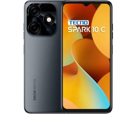 Смартфон Tecno Spark 10C (KI5m) 4/64GB Meta Black (4895180798214)