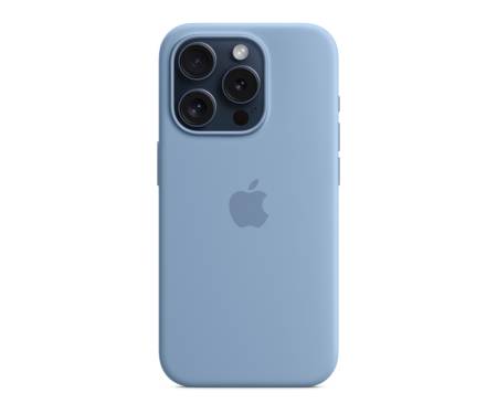 Чохол для Apple iPhone 15 Pro Silicon Case with MagSafe - Winter Blue (MT1L3)