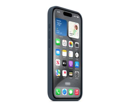 Чехол для Apple iPhone 15 Pro Silicon Case with MagSafe - Storm Blue (MT1D3)