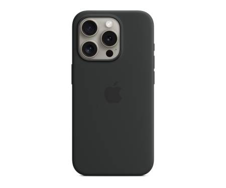 Чехол для Apple iPhone 15 Pro Silicon Case with MagSafe - Black (MT1A3)