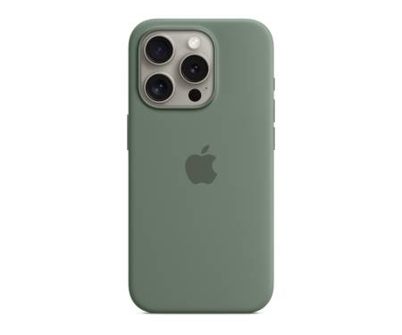 Чехол для Apple iPhone 15 Pro Max Silicon Case with MagSafe - Cypress (MT1X3)
