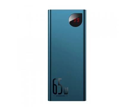 Power Bank Baseus Adaman Metal Digital Display Quick Charge Power Bank 65W 20000mAh Blue (PPIMDA-D03) 1