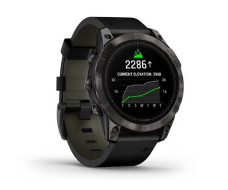 Смарт-часы Garmin Epix Pro Gen 2 Sapphire 47mm Carbon G. DLC Tit. with B. Leather Band (010-02803-30)