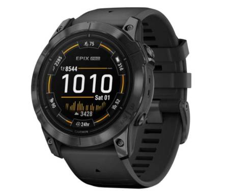Смарт-годинник Garmin Epix Pro Gen 2 Sapphire 51mm Carbon G. DLC Tit. with Black Band (010-02804-00/01)