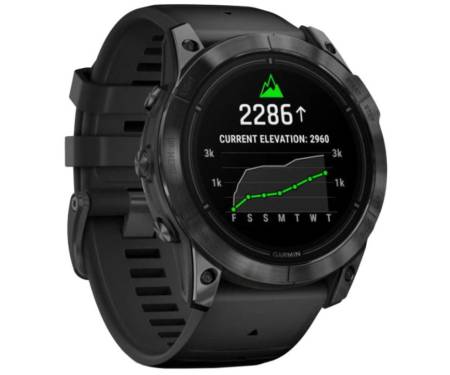 Смарт-годинник Garmin Epix Pro Gen 2 Sapphire 51mm Carbon G. DLC Tit. with Black Band (010-02804-00/01)