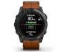 Смарт-часы Garmin Epix Pro Gen 2 Sapphire 51mm Carbon G. DLC Tit. with Chestnut L. Band (010-02804-30)