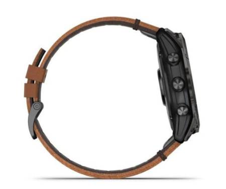 Смарт-часы Garmin Epix Pro Gen 2 Sapphire 51mm Carbon G. DLC Tit. with Chestnut L. Band (010-02804-30)