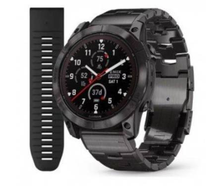 Смарт-годинник Garmin Fenix 7X Pro Sapphire Solar Carbon G. DLC Tit. with Vented Tit. Bracelet (010-02778-30)