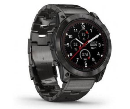 Смарт-годинник Garmin Fenix 7X Pro Sapphire Solar Carbon G. DLC Tit. with Vented Tit. Bracelet (010-02778-30)