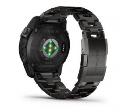 Смарт-годинник Garmin Fenix 7X Pro Sapphire Solar Carbon G. DLC Tit. with Vented Tit. Bracelet (010-02778-30)
