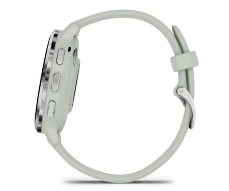 Смарт-часы Garmin Venu 3S Silver S. Steel Bezel w. Sage Gray Case and S. Band (010-02785-01)