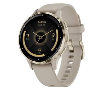 Смарт-часы Garmin Venu 3S Soft Gold S. Steel Bezel w. French Gray Case and S. Band (010-02785-02)