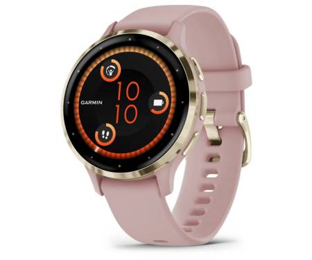 Смарт-часы Garmin Venu 3S Soft Gold S. Steel Bezel w. Dust Rose Case and S. Band (010-02785-03)