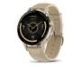 Смарт-годинник Garmin Venu 3S Soft Gold S. Steel Bezel w. French Gray Case and Leather Band (010-02785-55)