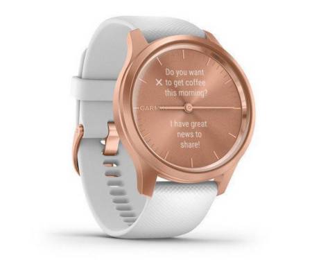 Смарт-часы Garmin vivomove Style Rose Gold-White Silicone (010-02240-20)