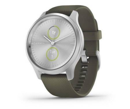Смарт-часы Garmin vivomove Style Silver-Moss Green Silicone (010-02240-21)