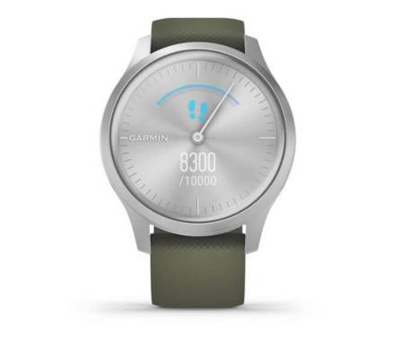 Смарт-часы Garmin vivomove Style Silver-Moss Green Silicone (010-02240-21)