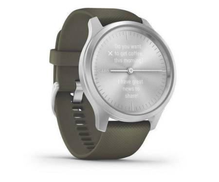 Смарт-часы Garmin vivomove Style Silver-Moss Green Silicone (010-02240-21)