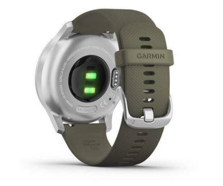 Смарт-часы Garmin vivomove Style Silver-Moss Green Silicone (010-02240-21)