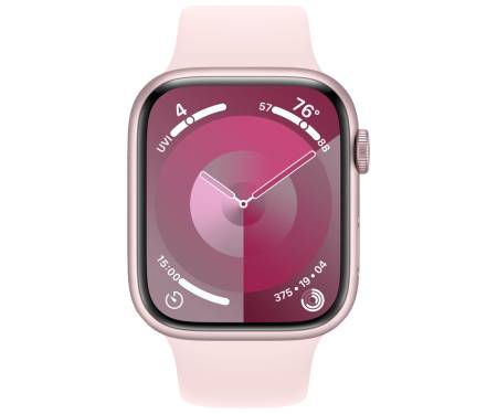 Apple Watch Series 9 GPS 41mm Pink Aluminum Case w. Light Pink S. Band - S/M (MR933) 2