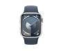 Apple Watch Series 9 GPS 41mm Silver Aluminum Case w. Storm Blue S. Band - S/M (MR903) 2
