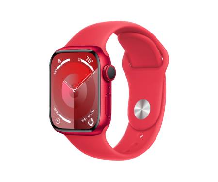 Apple Watch Series 9 GPS 41mm PRODUCT RED Alu. Case w. PRODUCT RED S. Band - M/L (MRXH3) 1