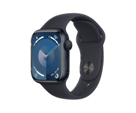 Apple Watch Series 9 GPS 41mm Midnight Aluminum Case w. Midnight Sport Band - S/M (MR8W3) 1