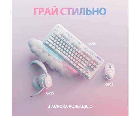 Клавіатура Logitech G713 Aurora Gaming GX Brown USB UA Off-White (920-010422)