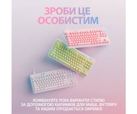 Клавіатура Logitech G713 Aurora Gaming GX Red USB UA Off-White (920-010678)