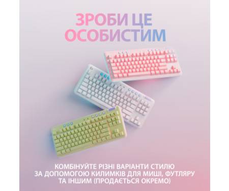 Клавіатура Logitech G715 Aurora Wireless Gaming GX Brown Lightspeed/Bluetooth UA Off-White (920-010465)